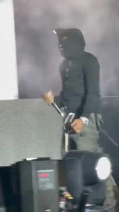 close-up video of Ken performing his unreleased song “Over” at Rolling Loud California!