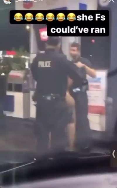 Nude prostitute arrested by LAPD