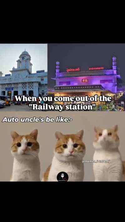 When you come out of the Railway Station