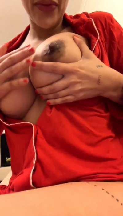 It doesn't matter that my pjs aren't sexy, it's all about the boobs attitude