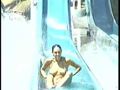 Retro water slide oopsie