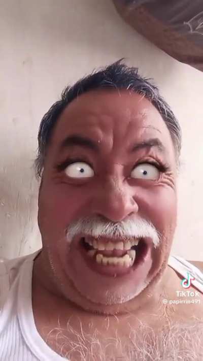 Goofy ahh old man using goofy ahh filter