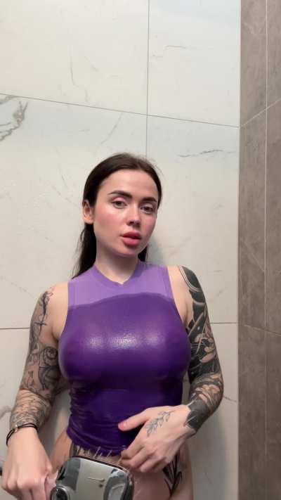 Is my shirt wet enough for you