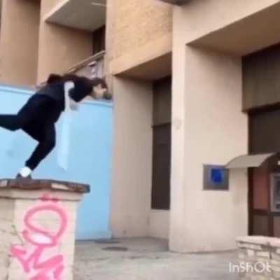 Parkour with One Leg
