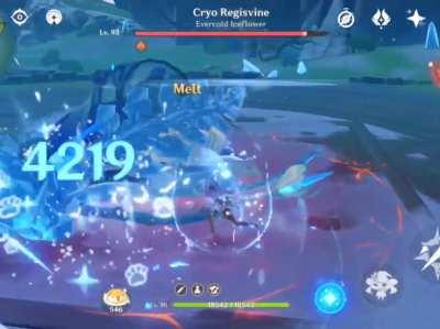 Reaching my Diluc's burst in to 1 million dmg