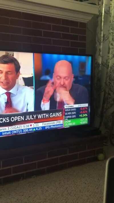 Cramer finally giving WSB autists a shoutout