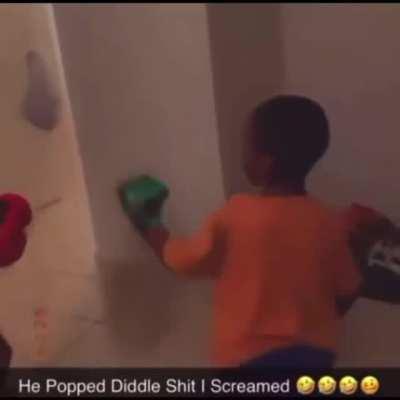 Heard da reddit was down bad so here lil Diddle gettin his ass beat…..