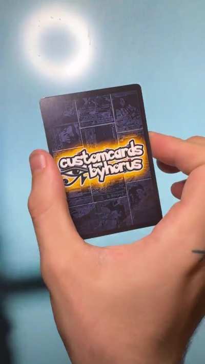 Hi, I'm customcardsbyhorus and I make holographic trading cards of music artists I like, hope you don't mind me sharing my Green Day design with you :)