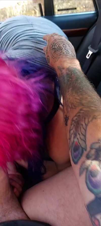 On the way to Melbourne and couldn't wait to get there to have him pulsing in my mouth. I love spitting all over that gorgoeus, big, fat, hard Cock. Enjoy! XX 