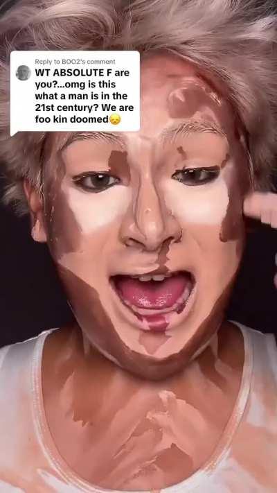 He used the same comment on another video like this… thought this one was worse. 