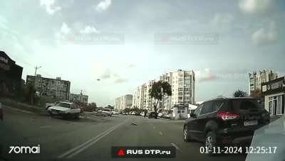 Epic car explosion - Russia