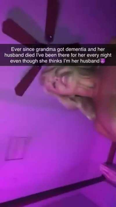 For an old lady she sure is energetic for this dick