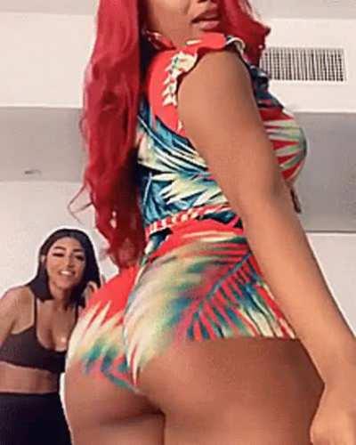 Megan Thee Stallion shaking her ass