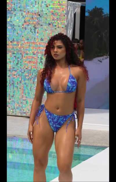 Nia Piedra - Haus of Blvck, New York Swim Week 2025 (normal and SloMo)