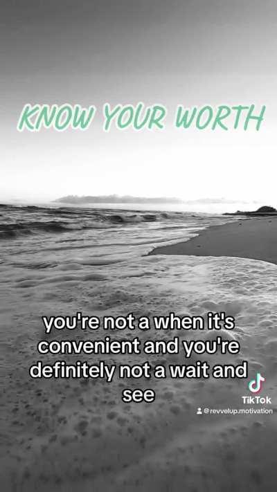 KNOW YOUR WORTH