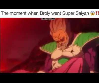 The moment when Broly went Super Saiyan😱‼️