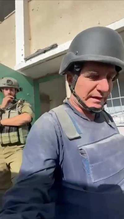 A room in a school next to a room with weapons at gaza