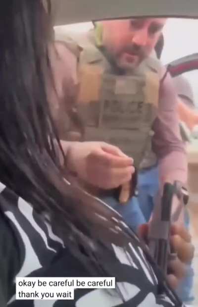 Woman has car window smashed in by ICE agents in Maryland