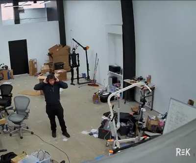 California: A humanoid robot goes out of control.