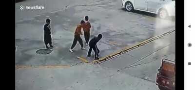 Firecracker + manhole = ???