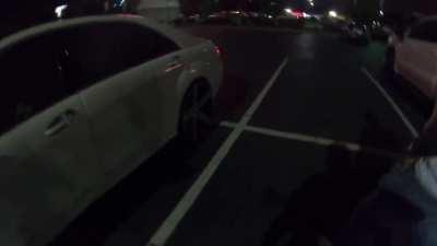 Motorcycle road rage with a twist ending