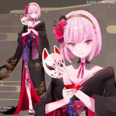 Mori Calliope New Years Outfit Live2D showcase by Jujube