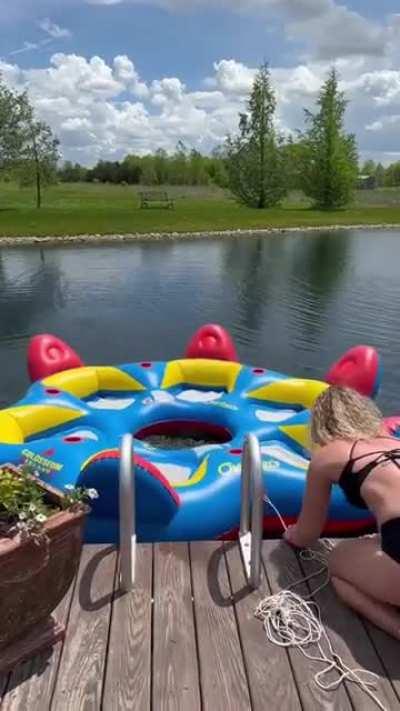 HMF while I lay on a float