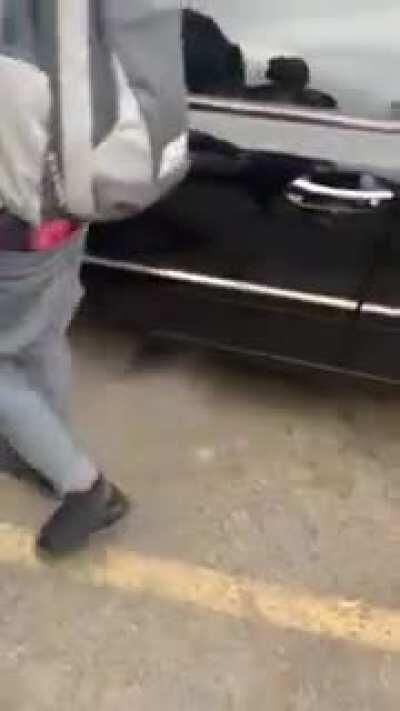 Guy gets caught keying someone's car