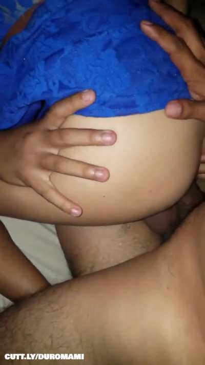 Hotwife is eager to get impaled on two big rods