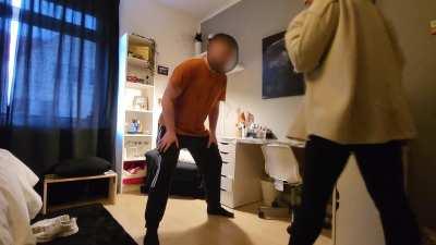 Brutal ballbusting in football cleats until I almost have to vomit