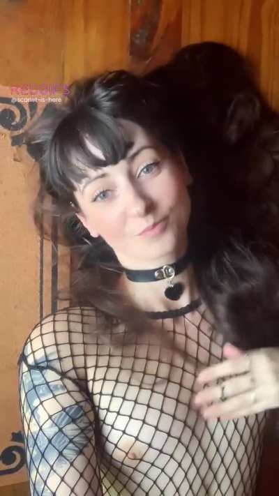 I do believe small titties look best in fishnets! 🖤 30% sale on my explicit page, for anyone who wants to see more…