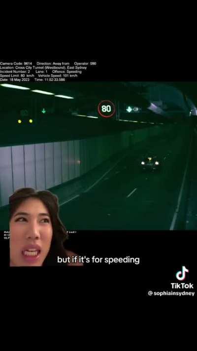 American Driving in Australia gets speeding fine for 20km over limit and complains. 