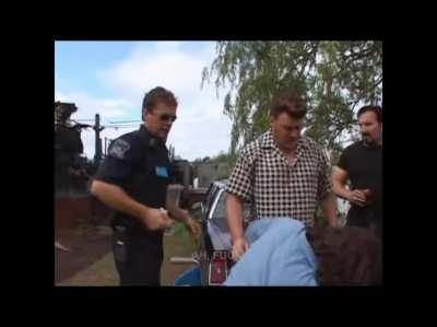 ''Dad, your legs must be fucking killing you!''