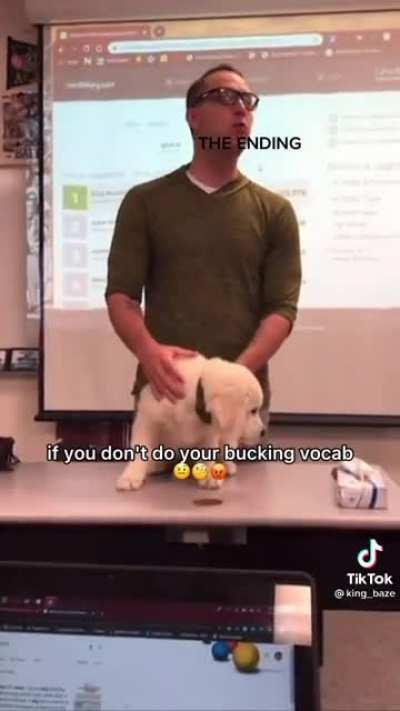 Thats one way to motivate a class