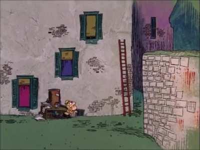 Trying to sneak through an unguarded window during banishment