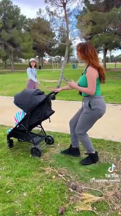 The “invisible chair” prank.