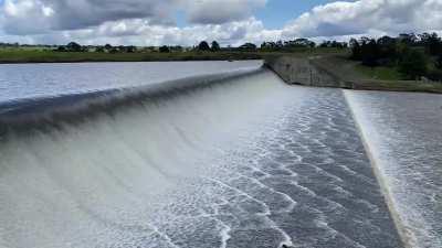 The spillway is mesmerising at the moment.