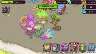 I made pissy pamper is my singing monsters