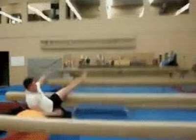 Trying to walk on a ball