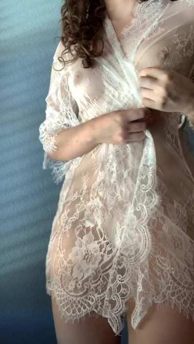 my robe is cute, but I think you'll prefer what's underneath..