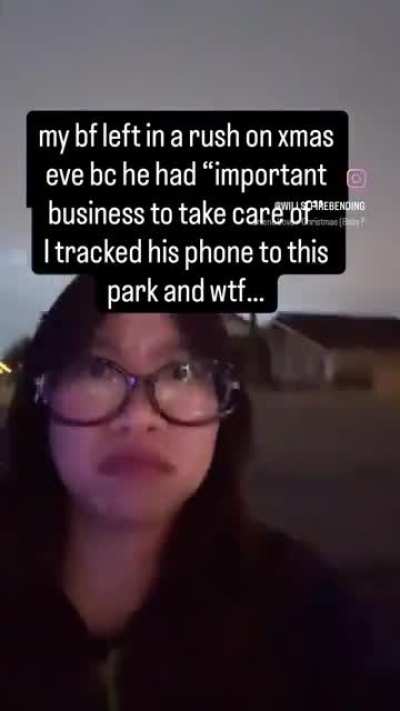 Boyfriend left in a rush on Christmas Eve because he had 