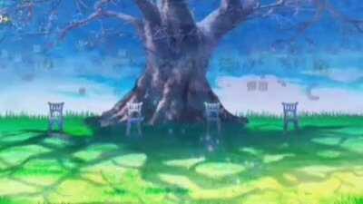 Did you know that there's a distinct blue light occasionally emanating in front of one of Sakurako's four chairs?