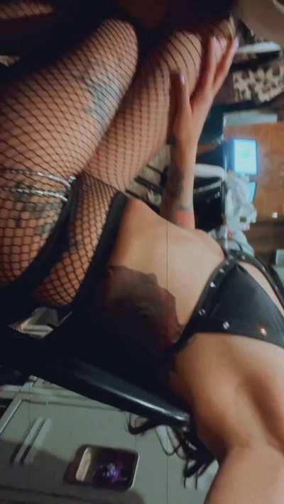 I hope you like a latina in fishnets