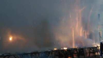 Thousands of bottle rockets launching in Cuba [Volume Warning]