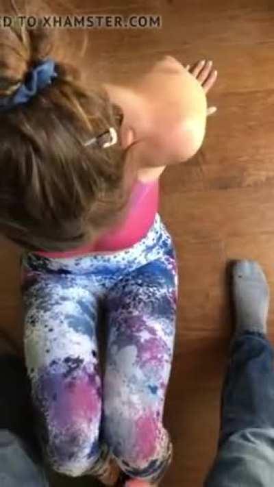 She was laughing how much he came