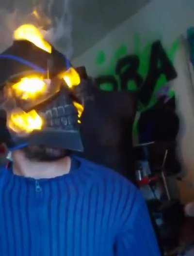 The Flame Mask - + 50 intimidation + 50 charisma