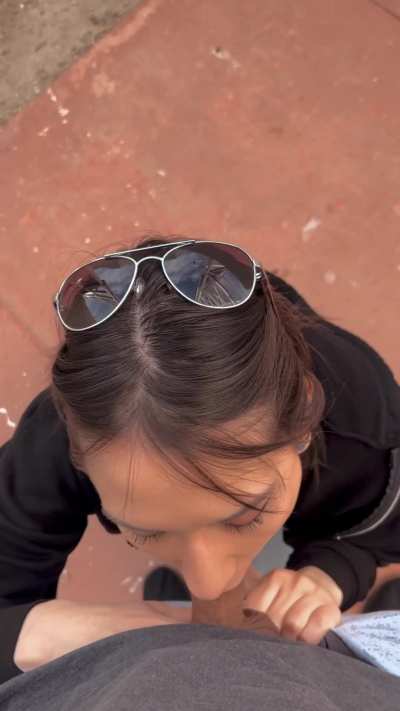 Some Bj fun in public