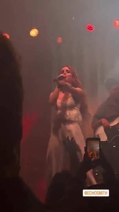 Performing 'Cool Kids' in front of University of Tampa (April 2023)