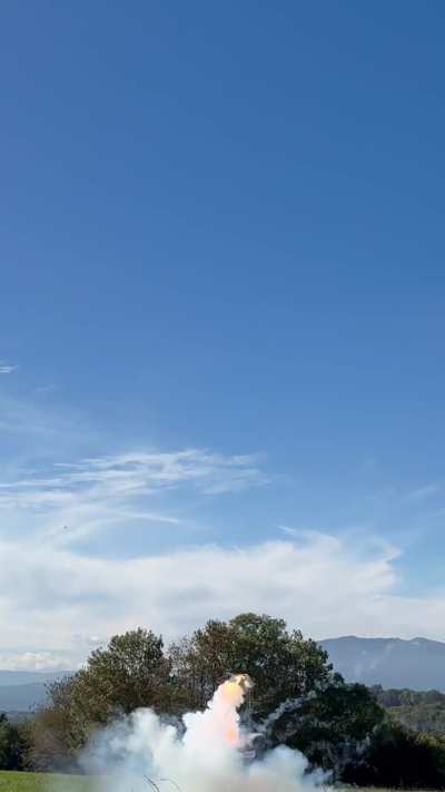 Explosion of our 3D-printed rocket… (appears to be a motor problem)