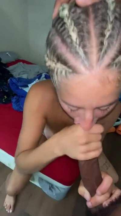 The first thing in the morning she wants is my big dick